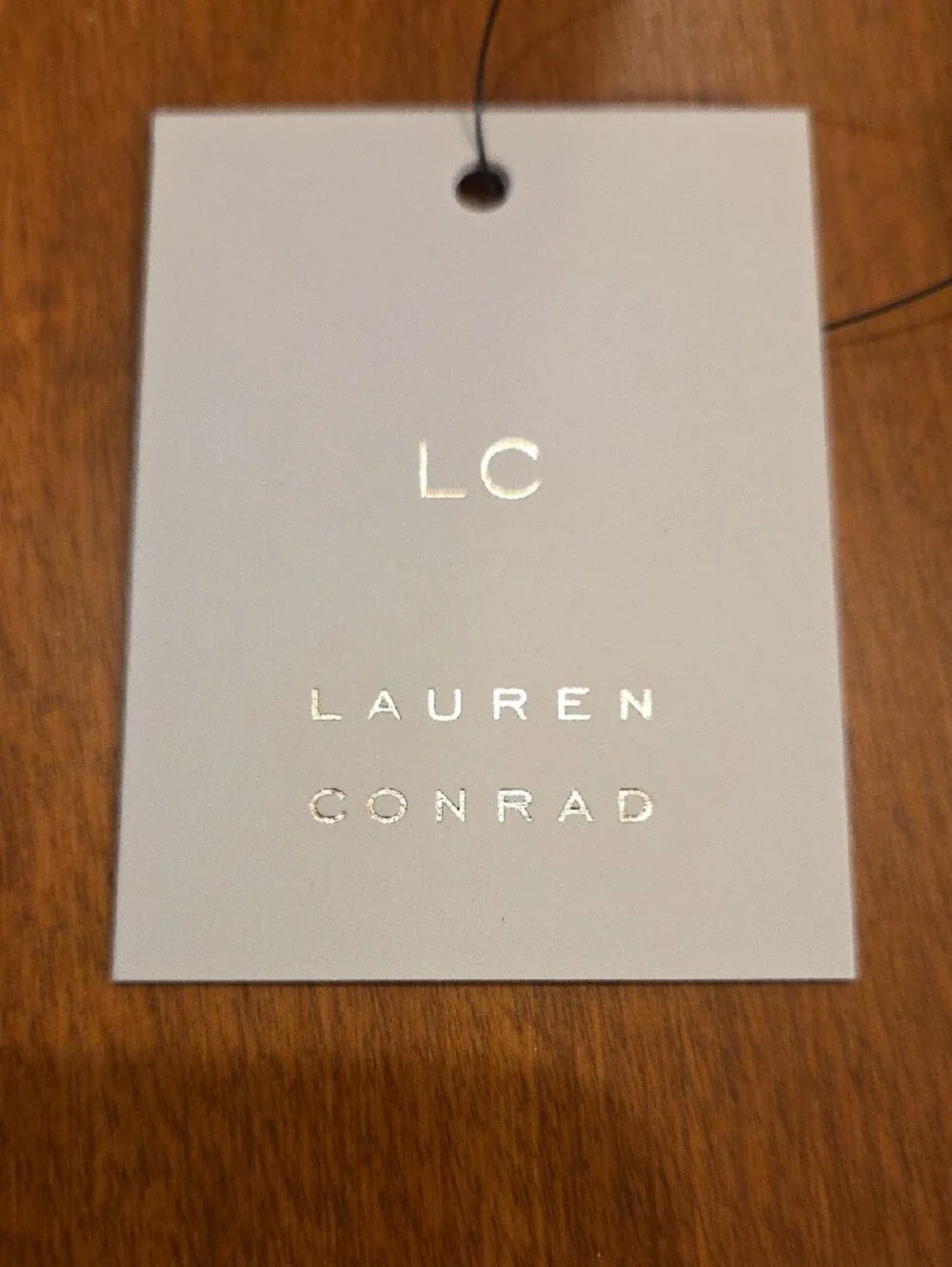 LC Lauren Conrad Brown Gingerbread Girl Coin Purse with Red Bow